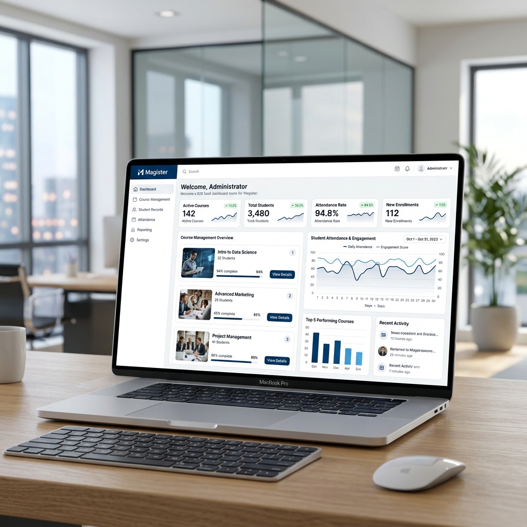 Magister Education Software Interface Showcase